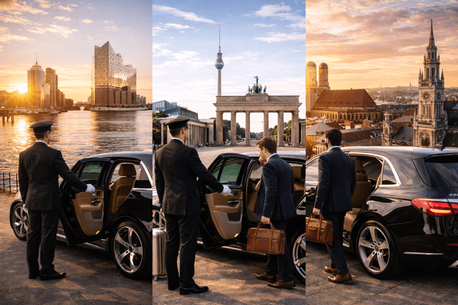 Multiple city skylines representing global coverage