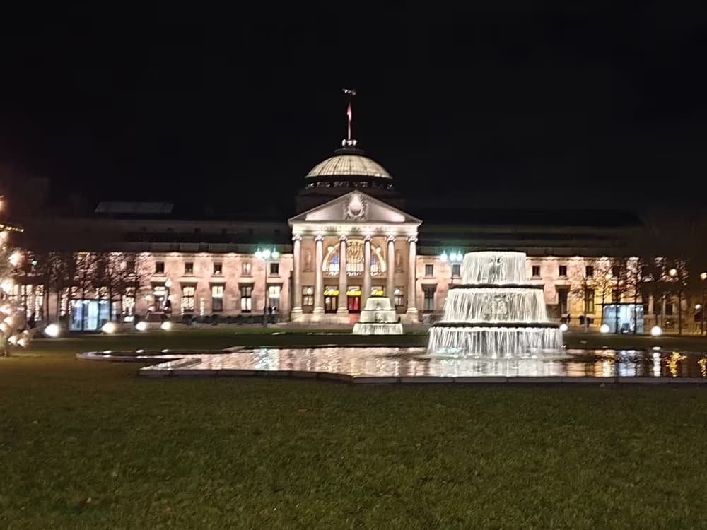 Kurhaus and Kurpark in Wiesbaden, Germany